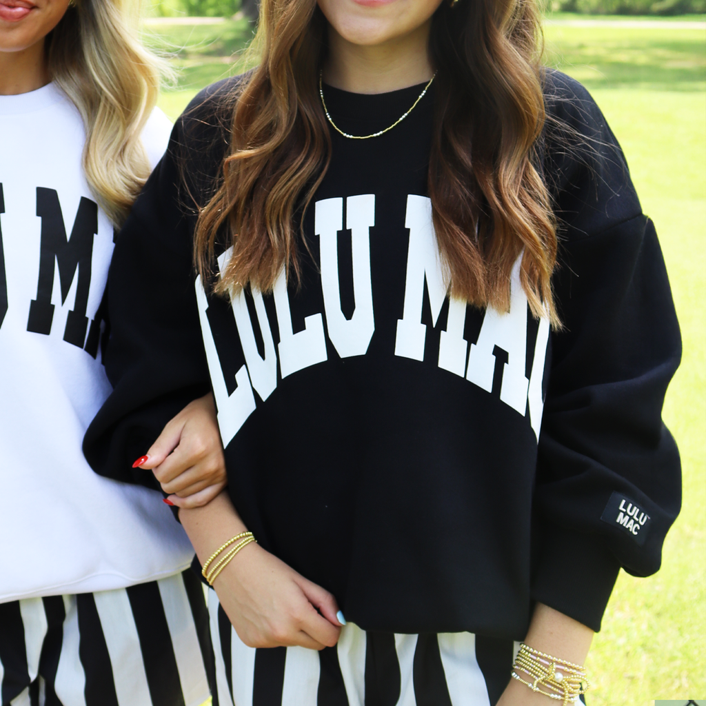 Lulu Mac Sweatshirt Black/White - Puff