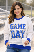 Game Day Graphic Varsity Baggy Graphic Sweatshirt