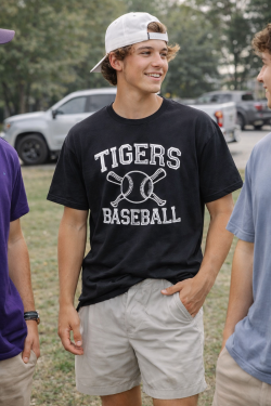 Tigers Baseball Tee - Black
