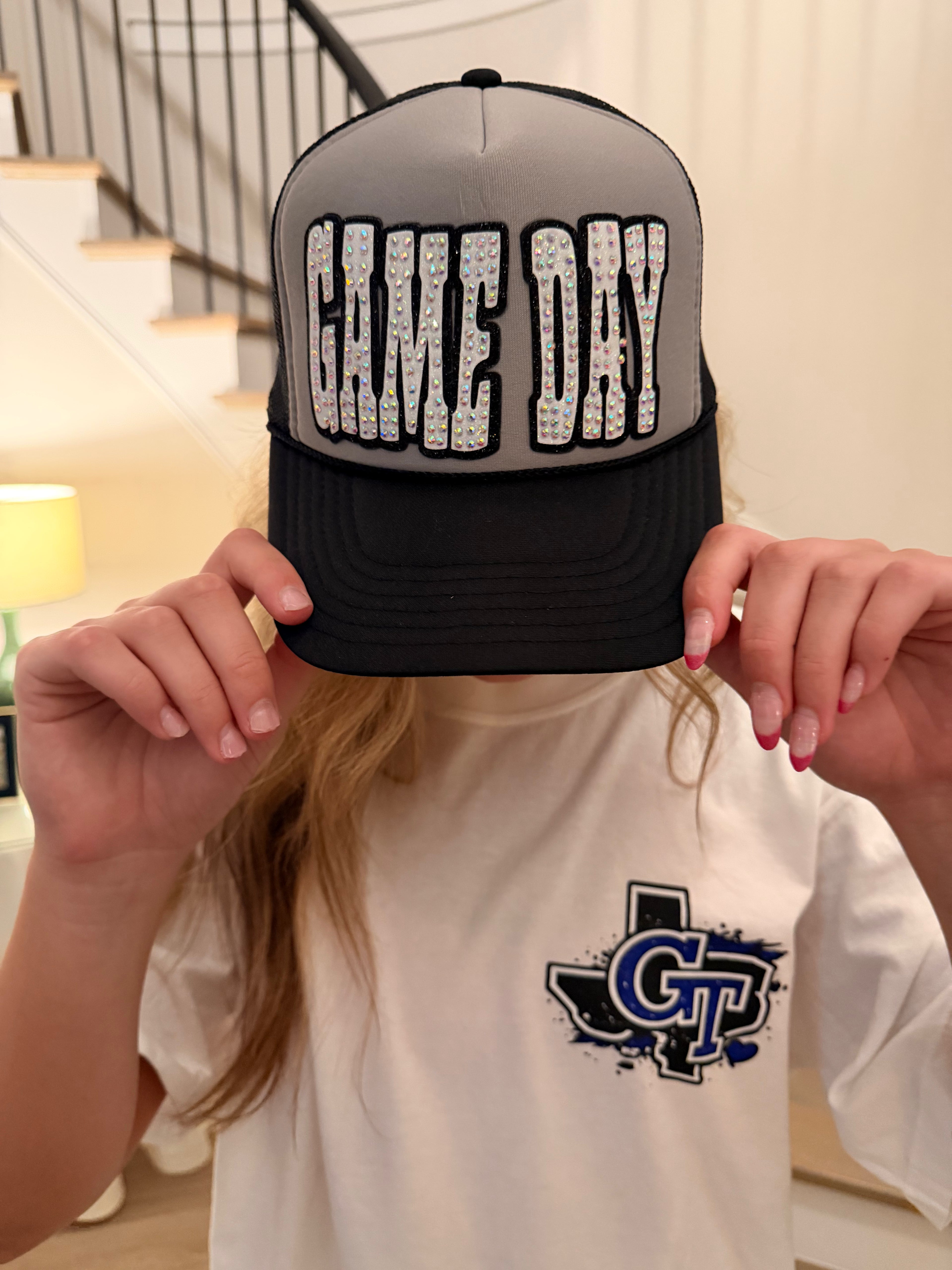 Game Day Rhinestone Trucker hat (Otto)