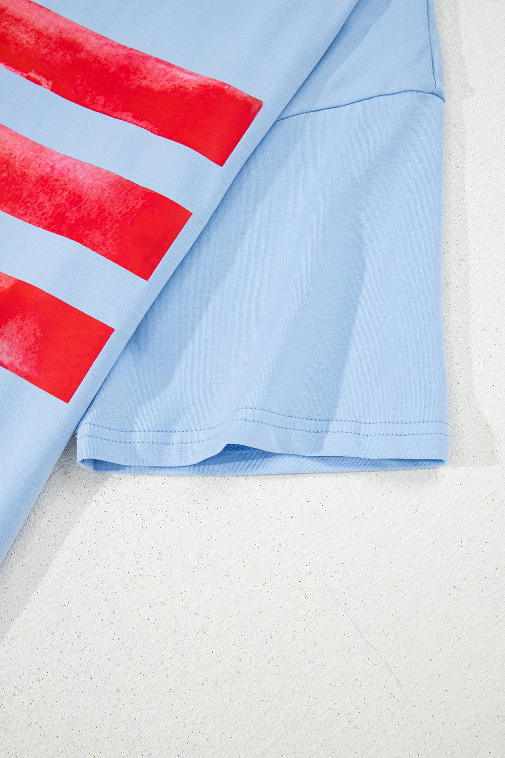 USA Flag Bow Graphic Crewneck Tee