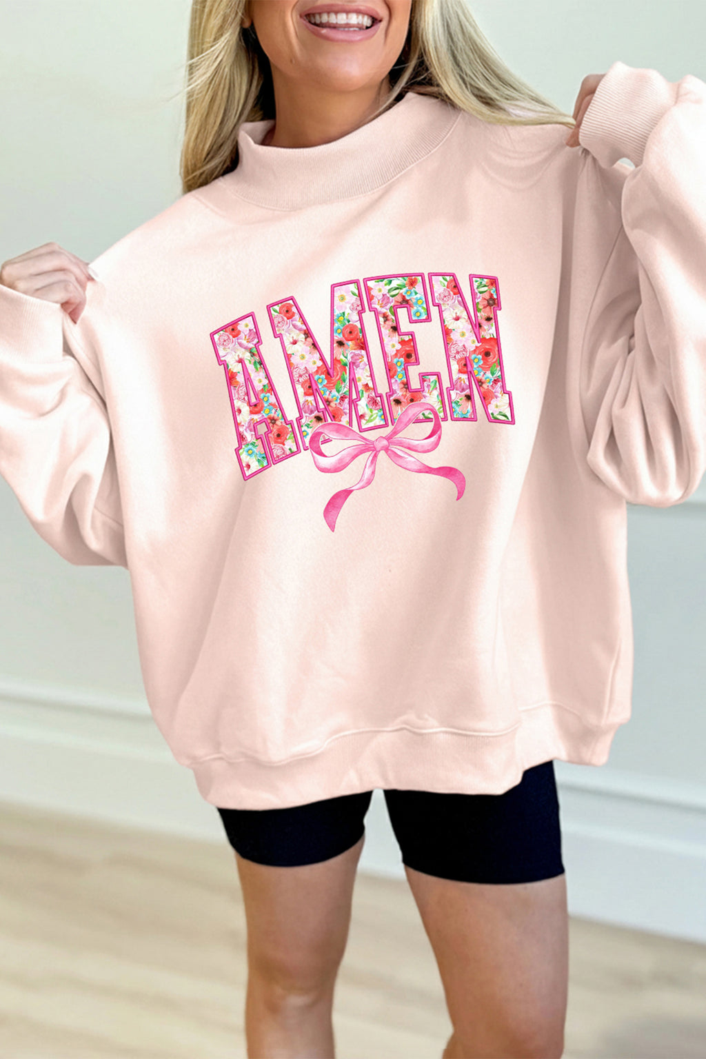 AMEN Mock Neck Sweatshirt (Oversized)