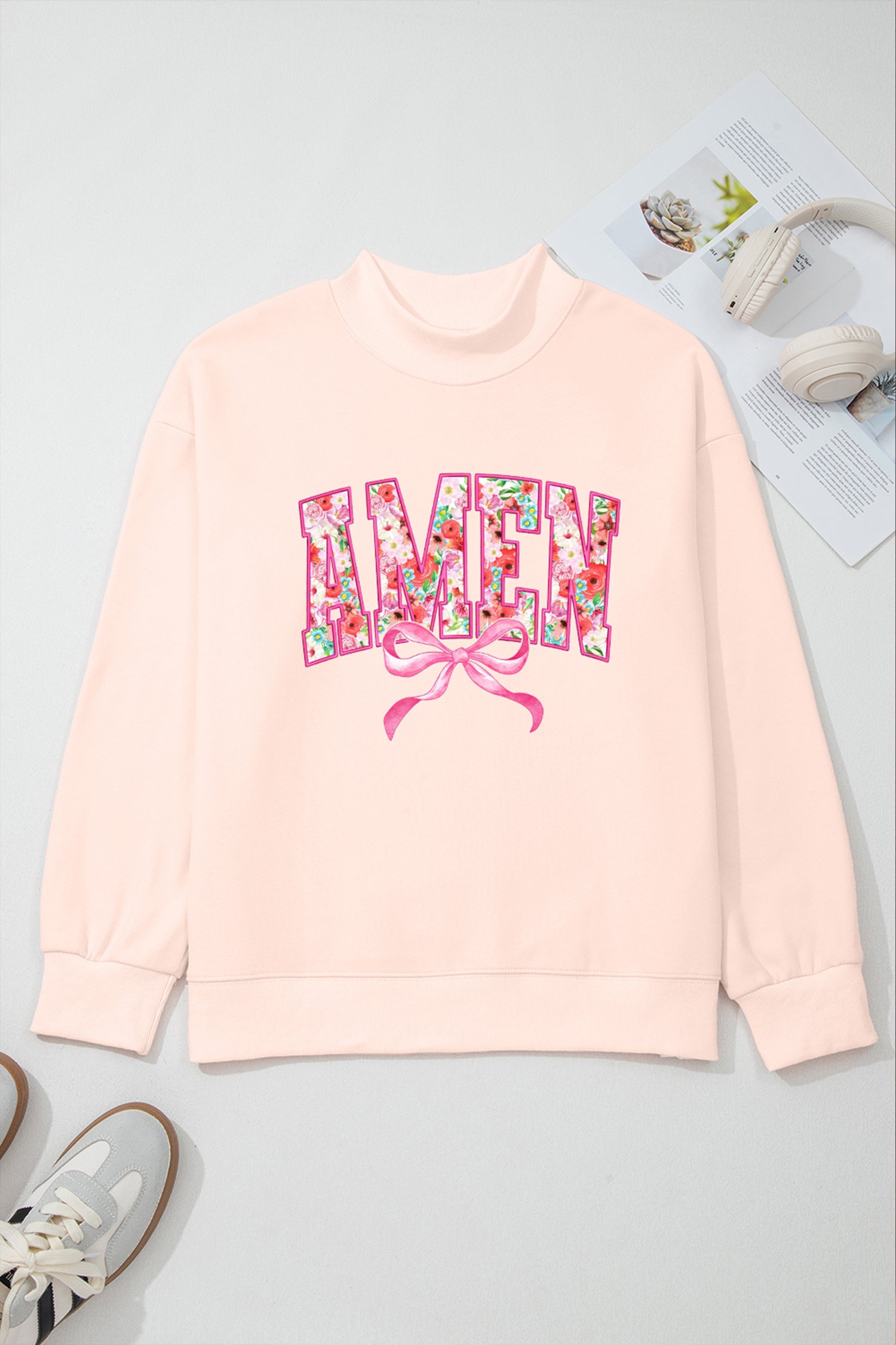 AMEN Mock Neck Sweatshirt (Oversized)