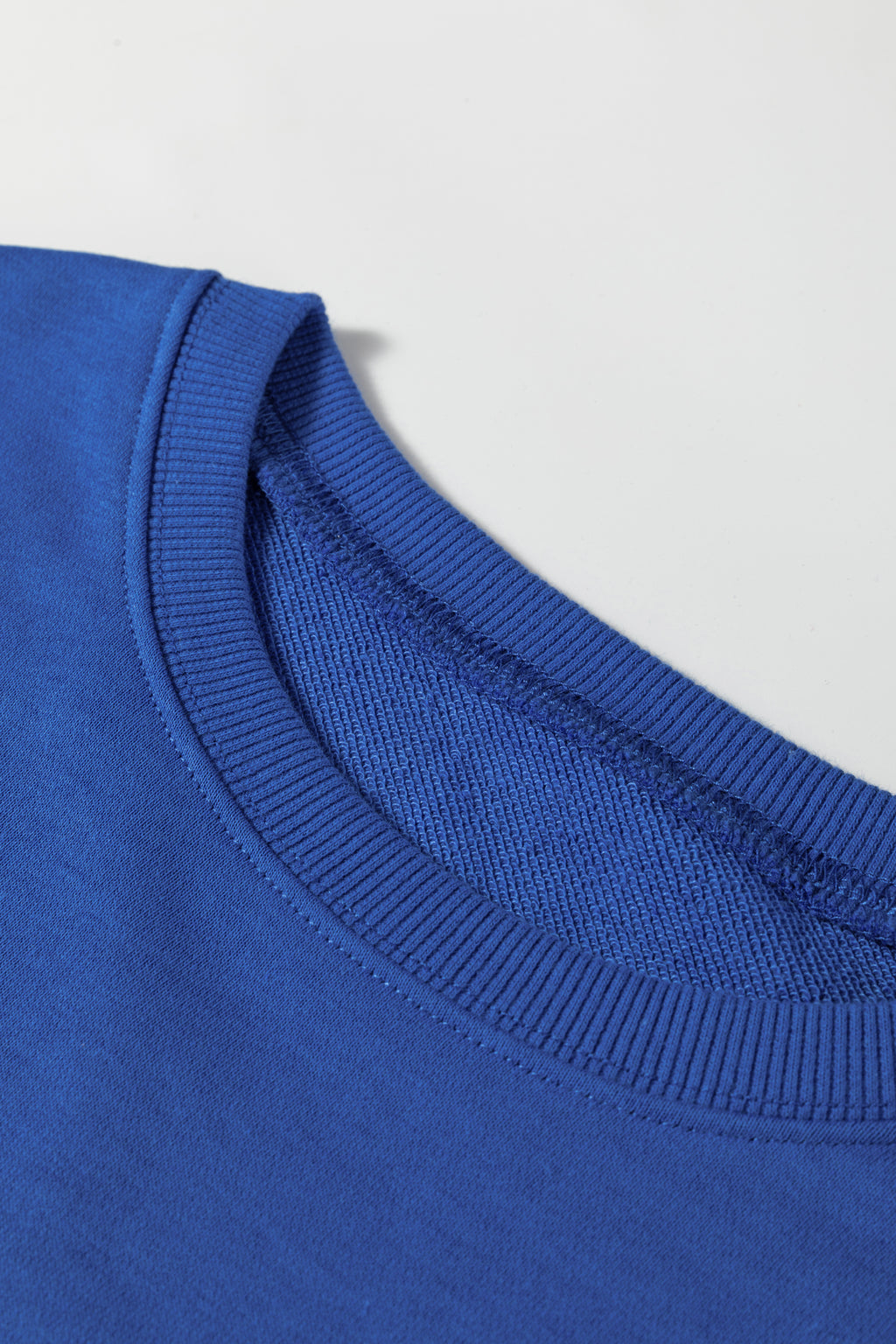 Blue Varsity Stripe Detail Drop Shoulder Pullover Mini Skort Set
