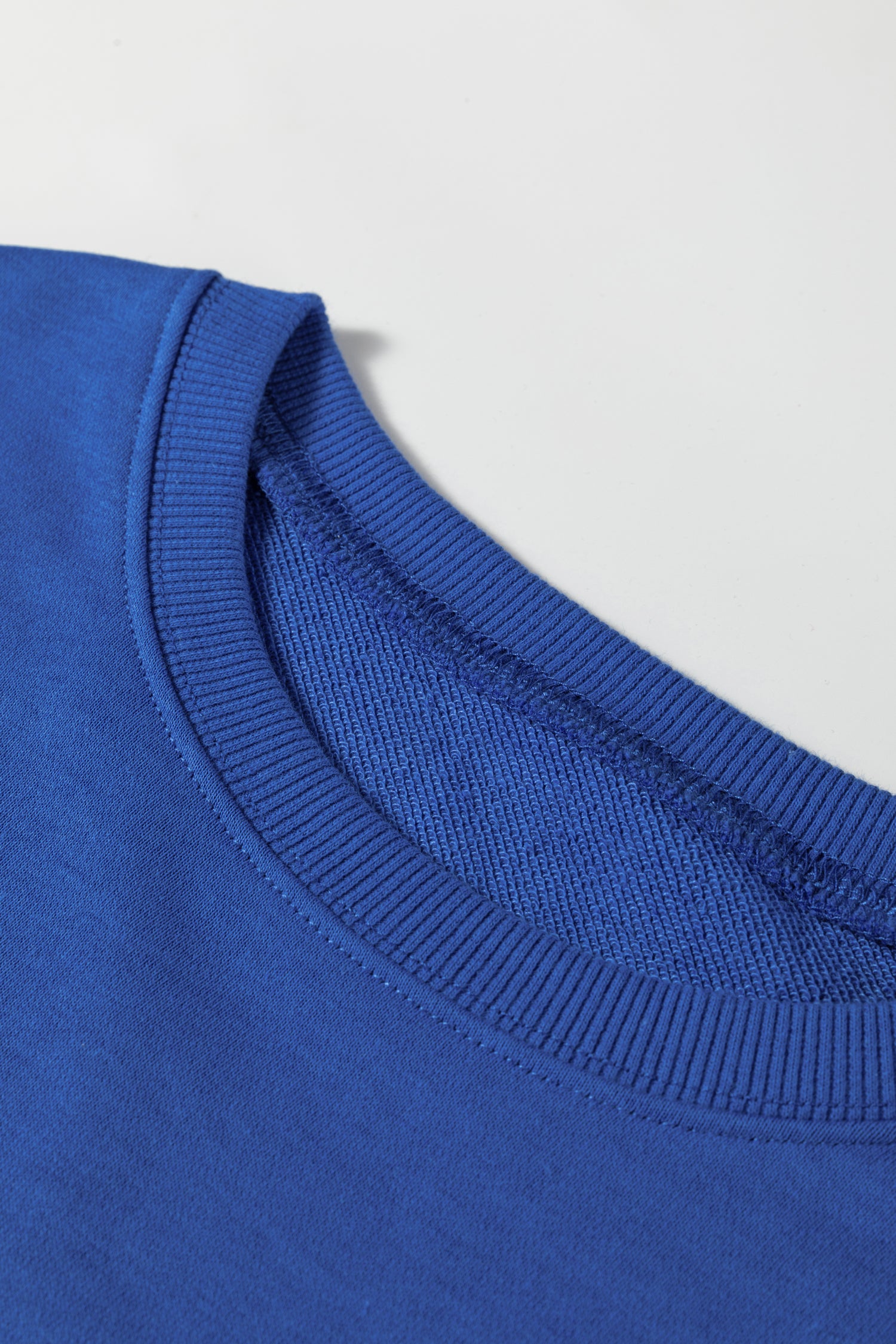 Blue Varsity Stripe Detail Drop Shoulder Pullover Mini Skort Set